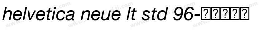 helvetica neue lt std 96字体转换